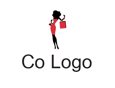 woman in red logo