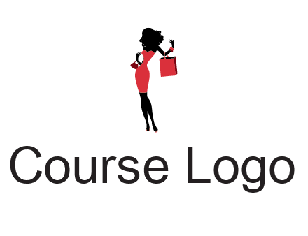 woman in red logo