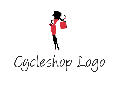 woman in red logo