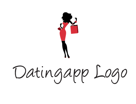 woman in red logo