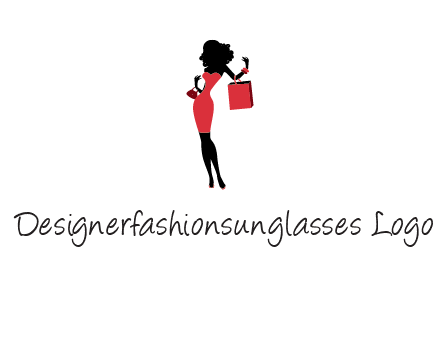woman in red logo