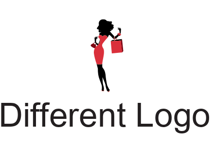 woman in red logo