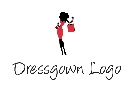 woman in red logo