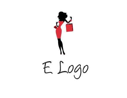 woman in red logo