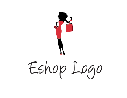 woman in red logo