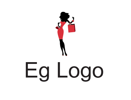 woman in red logo