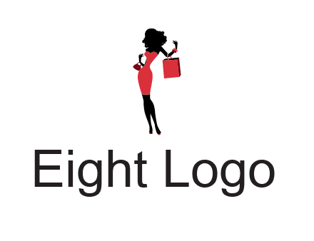 woman in red logo