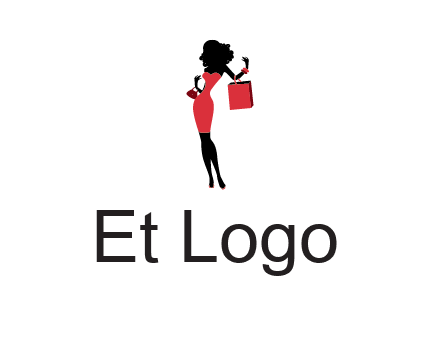 woman in red logo