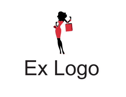 woman in red logo