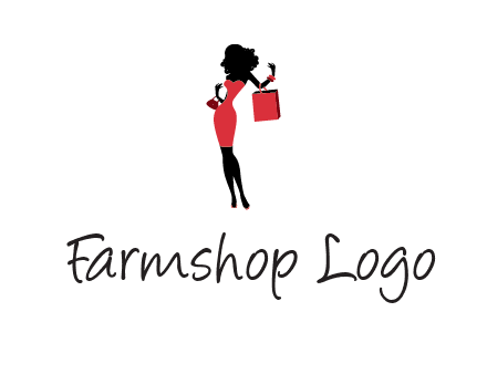 woman in red logo