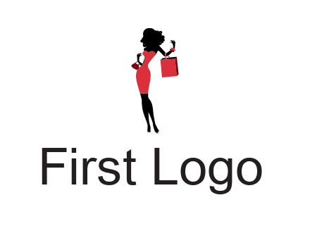 woman in red logo