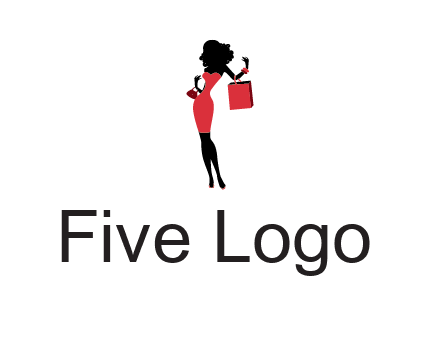 woman in red logo