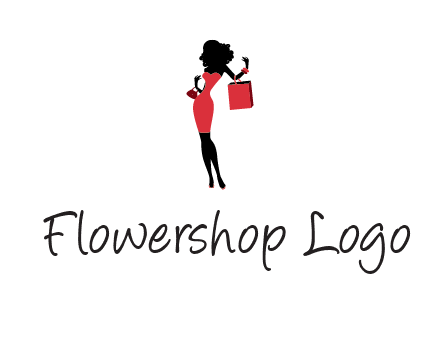woman in red logo