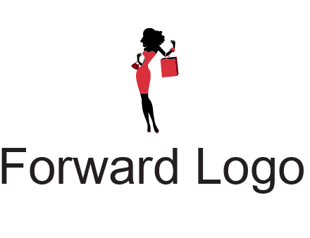 woman in red logo