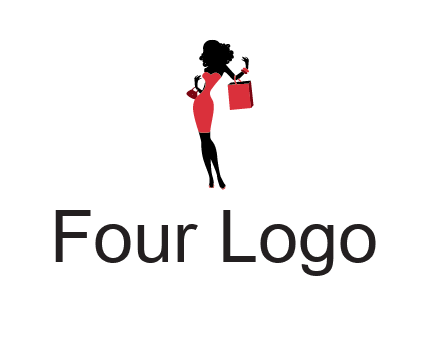 woman in red logo