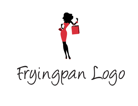 woman in red logo