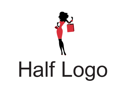 woman in red logo