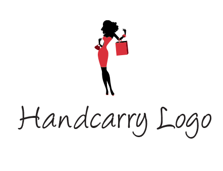 woman in red logo