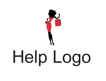 woman in red logo