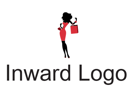 woman in red logo