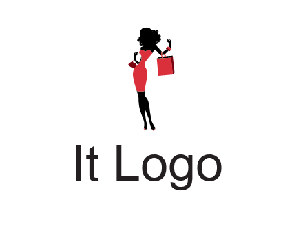 woman in red logo