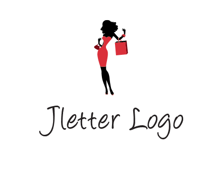 woman in red logo