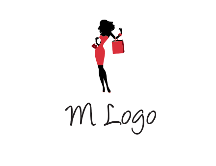 woman in red logo