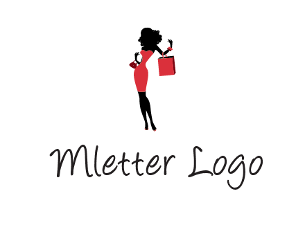 woman in red logo