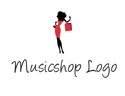 woman in red logo