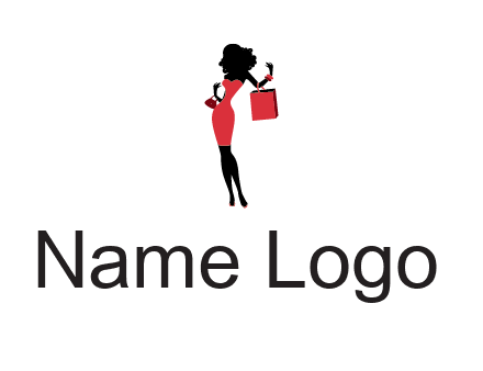 woman in red logo