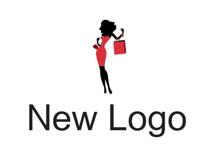woman in red logo