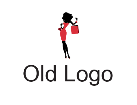 woman in red logo