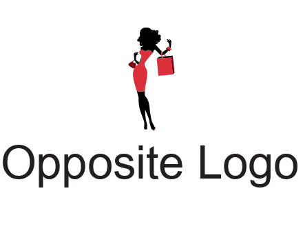 woman in red logo