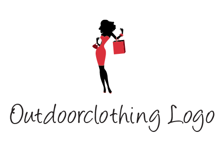 woman in red logo