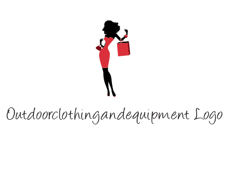 woman in red logo