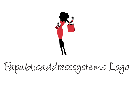 woman in red logo