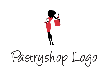 woman in red logo