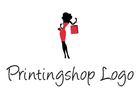 woman in red logo