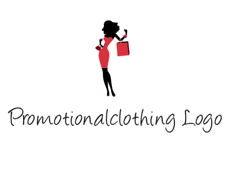 woman in red logo