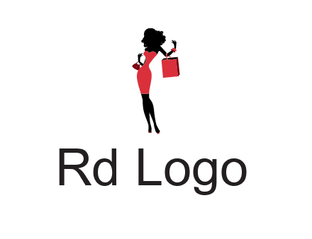 woman in red logo