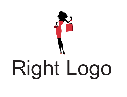 woman in red logo