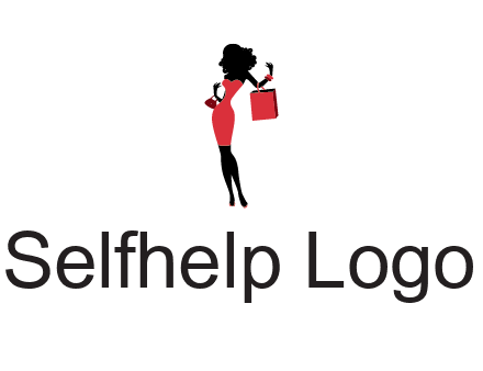 woman in red logo