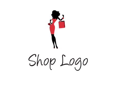 woman in red logo