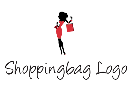 woman in red logo