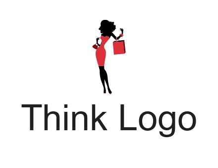 woman in red logo