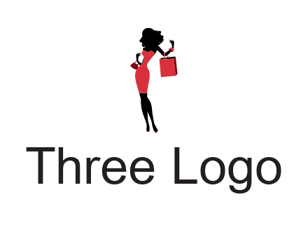 woman in red logo