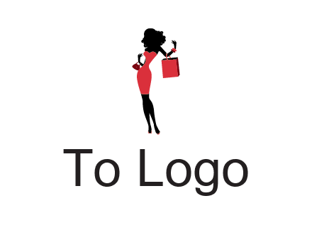 woman in red logo