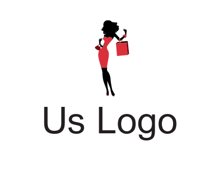 woman in red logo