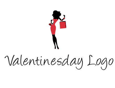 woman in red logo