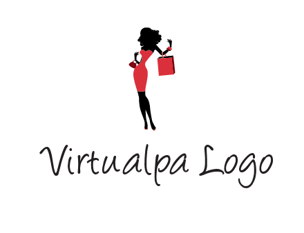 woman in red logo